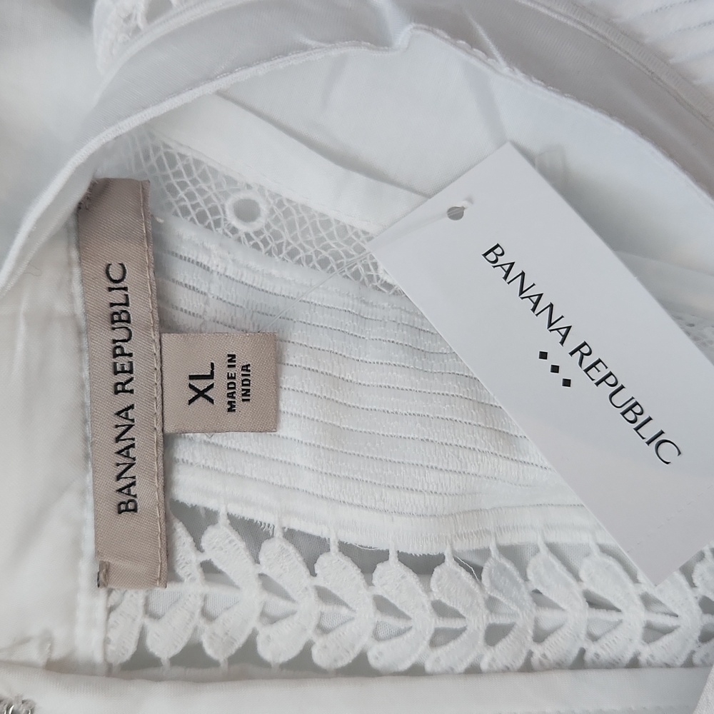 NWT BANANA REPUBLIC WHITE DRESS - Picture 5 of 6